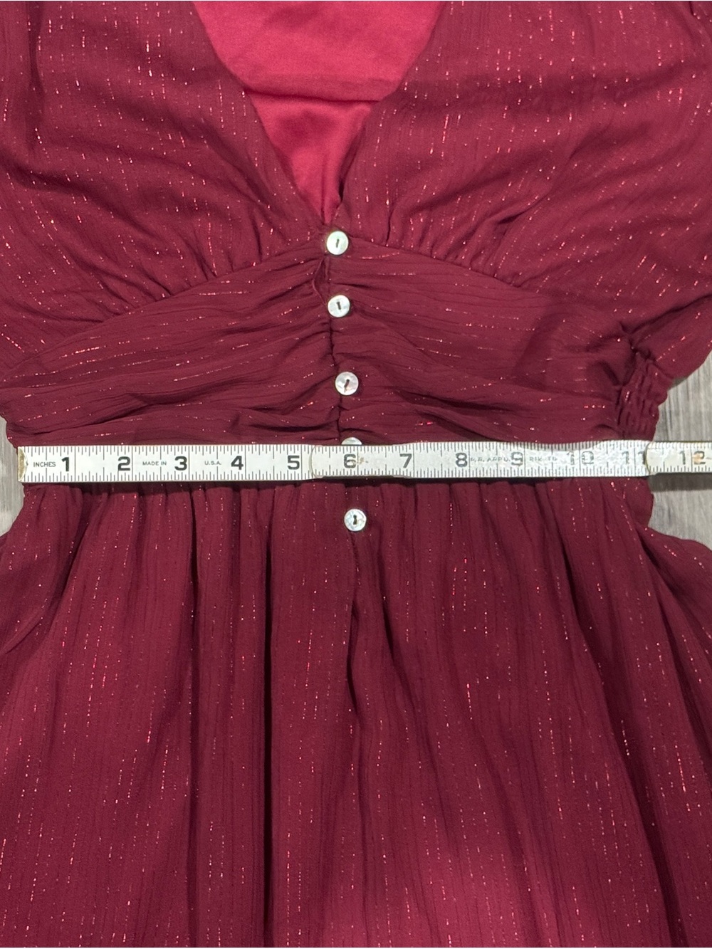 Altar'd State Deep Burgundy Long-Sleeve V-Neck Maxi Dress - Picture 8 of 13